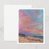 Beach Sunset Waterverf Note (Voorkant / Achterkant)