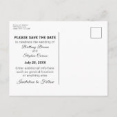 Beach Sunset Weddenschap Save the Date Aankondigingskaart (Achterkant)