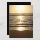 Beach Sunset Weddenschap Uitnodiging (Voorkant / Achterkant)
