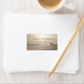 Beach Sunset Weddenschappen Label (Insitu)