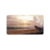 Beach Sunset Wedding, Plumeria Label (Voorkant)