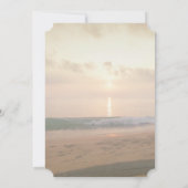 Beach Sunset Wedding, Plumeria Vrijgezellenfeest Kaart (Achterkant)