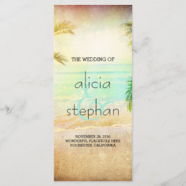 Beach Sunset Wedding Programma's