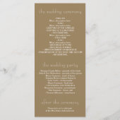 Beach Sunset Wedding Programma's (Achterkant)