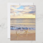 Beach Sunset Zee is het feest van het leven Kaart (Achterkant)