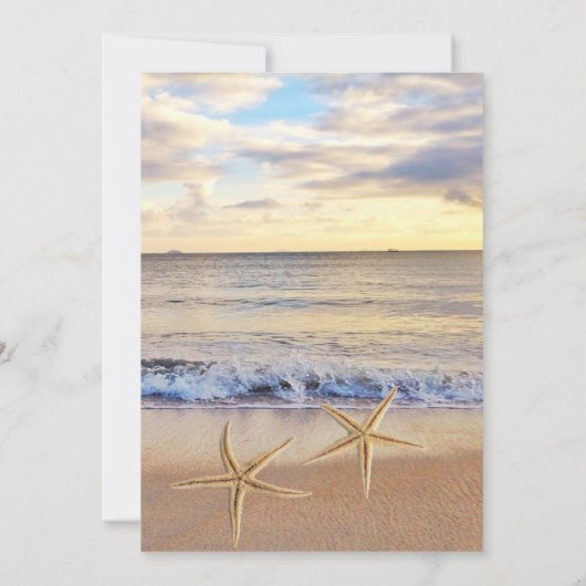Beach Sunset Zee is het feest van het leven Kaart (Achterkant)