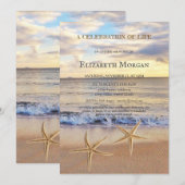 Beach Sunset Zee is het feest van het leven Kaart (Voorkant / Achterkant)