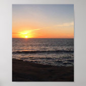 Beach Sunset Zee Photo Poster (Voorkant)