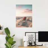 Beach Sunset Zee Shell Beach Photography Poster (Thuiskantoor)