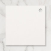 Beach Sunshine Hier komt het Son Baby shower Bedankjes Labels (Achterkant)