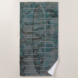 Beach Surf Board Impressie Strandlaken