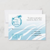 Beach Surf Palm Logo RSVP | blauw (Voorkant)