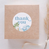 Beach Surf Verjaardag Ronde Sticker