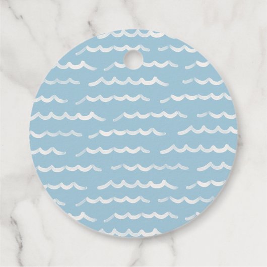 Beach Surf verjaardagsgunst tag Bedankjes Labels (Achterkant)