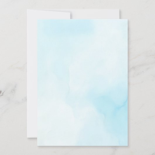 Beach Surfen Baby shower Uitnodiging (Achterkant)