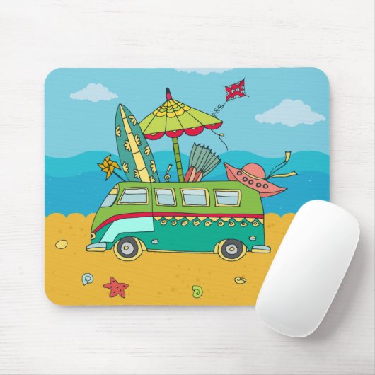 Beach Surfing Life Mousepad Muismat (Met muis)