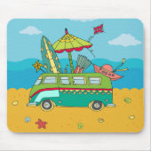 Beach Surfing Life Mousepad Muismat (Voorkant)