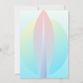 "Beach Surfparty Ombre Blue" Kaart (Achterkant)