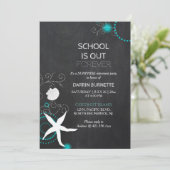 Beach Surprise Retirement Party voor de leraar Kaart (Staand voorkant)