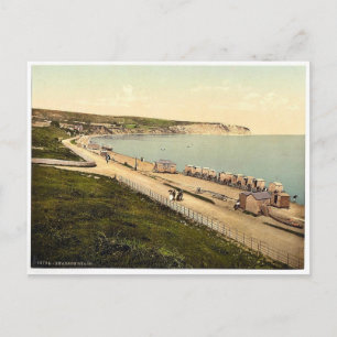 Beach, Swanage, England, zeldzaam Photochrom Briefkaart