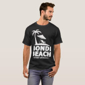 Beach Sydney Australia Summer Vacation Palm Trees T-shirt (Voorkant volledig)