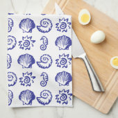 Beach-symbolen Theedoek (Quarter Fold)