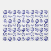 Beach-symbolen Theedoek (Horizontaal)