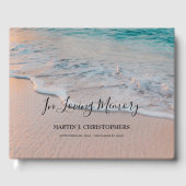 Beach Sympathie begrafenis Memorial Gastenboek (Voorkant)