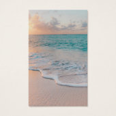 Beach Sympathie Funeral Memorial Prayer Kaarten Visitekaartje (Voorkant)