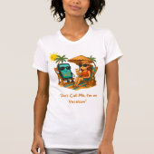 Beach T Shirt Vacation Mode (Voorkant)