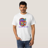 BEACH T-SHIRTS - ORANJE BEACH AL (Voorkant volledig)