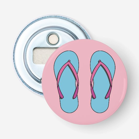 Beach Teenslippers Button Flesopener (Voorkant)