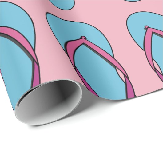 Beach Teenslippers Cadeaupapier (Rol Hoek)