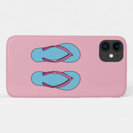 Beach Teenslippers Case-Mate iPhone Case (Achterkant (horizontaal))