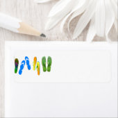 Beach Teenslippers Etiket (Insitu)