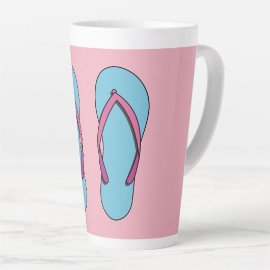 Beach Teenslippers Latte Mok (Rechterhoek)