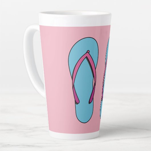 Beach Teenslippers Latte Mok (Linkerhoek)