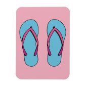 Beach Teenslippers Magneet (Verticaal)
