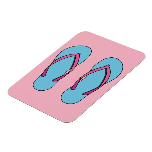 Beach Teenslippers Magneet (Linkerzijde)