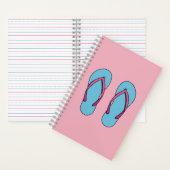 Beach Teenslippers Notitieboek (Binnen)