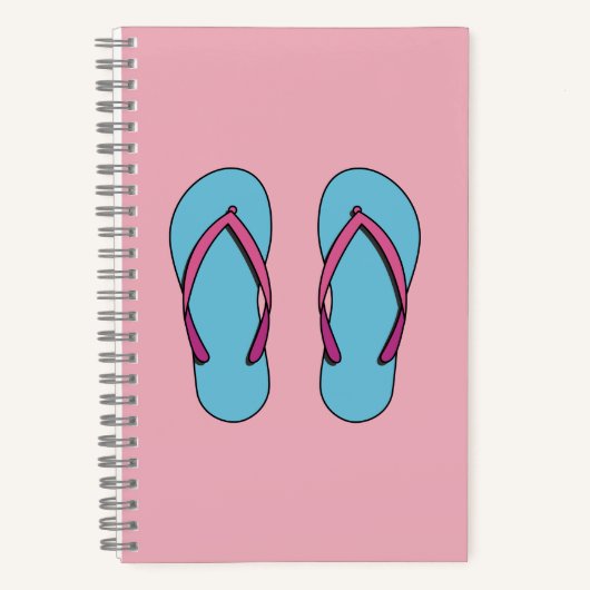 Beach Teenslippers Notitieboek (Voorkant)