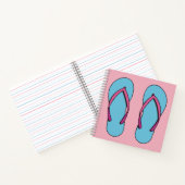 Beach Teenslippers Notitieboek (Binnen)