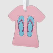 Beach Teenslippers Ornament (voorkant)