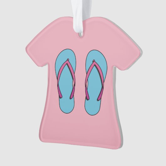 Beach Teenslippers Ornament (voorkant)