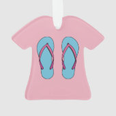 Beach Teenslippers Ornament (achterkant)