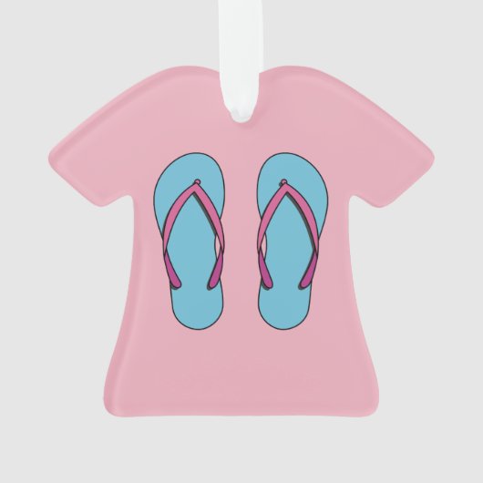 Beach Teenslippers Ornament (achterkant)