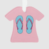 Beach Teenslippers Ornament (voorkant)