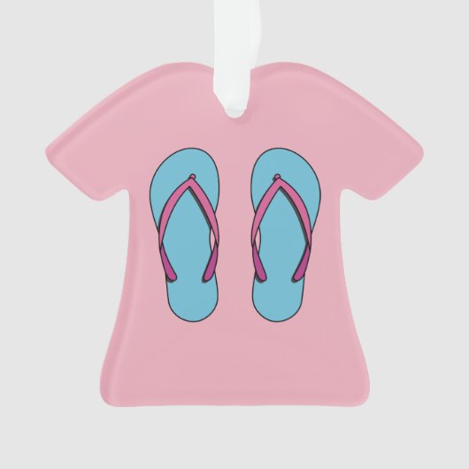 Beach Teenslippers Ornament (voorkant)
