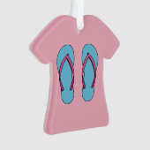 Beach Teenslippers Ornament (voorkant)