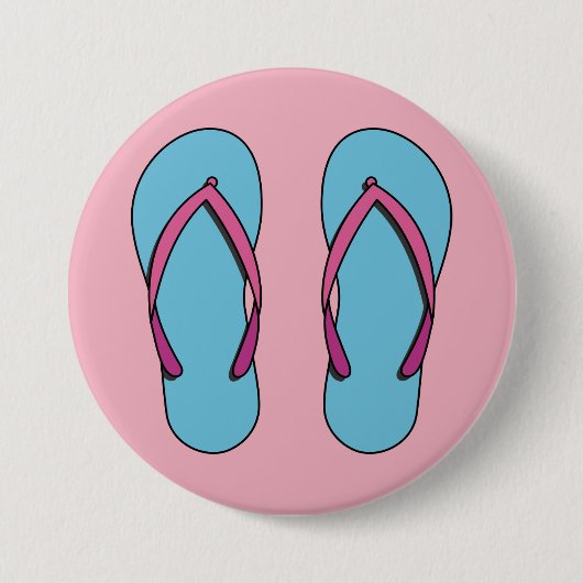 Beach Teenslippers Ronde Button 7,6 Cm (Voorkant)